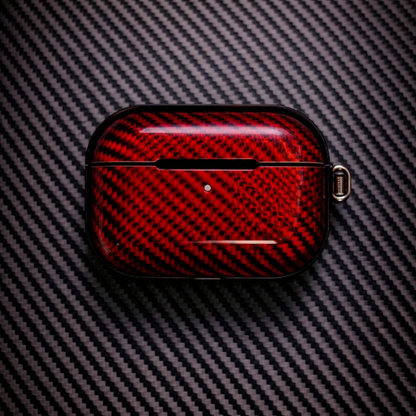 CARBONX Woven Red Carbon AirPods Case