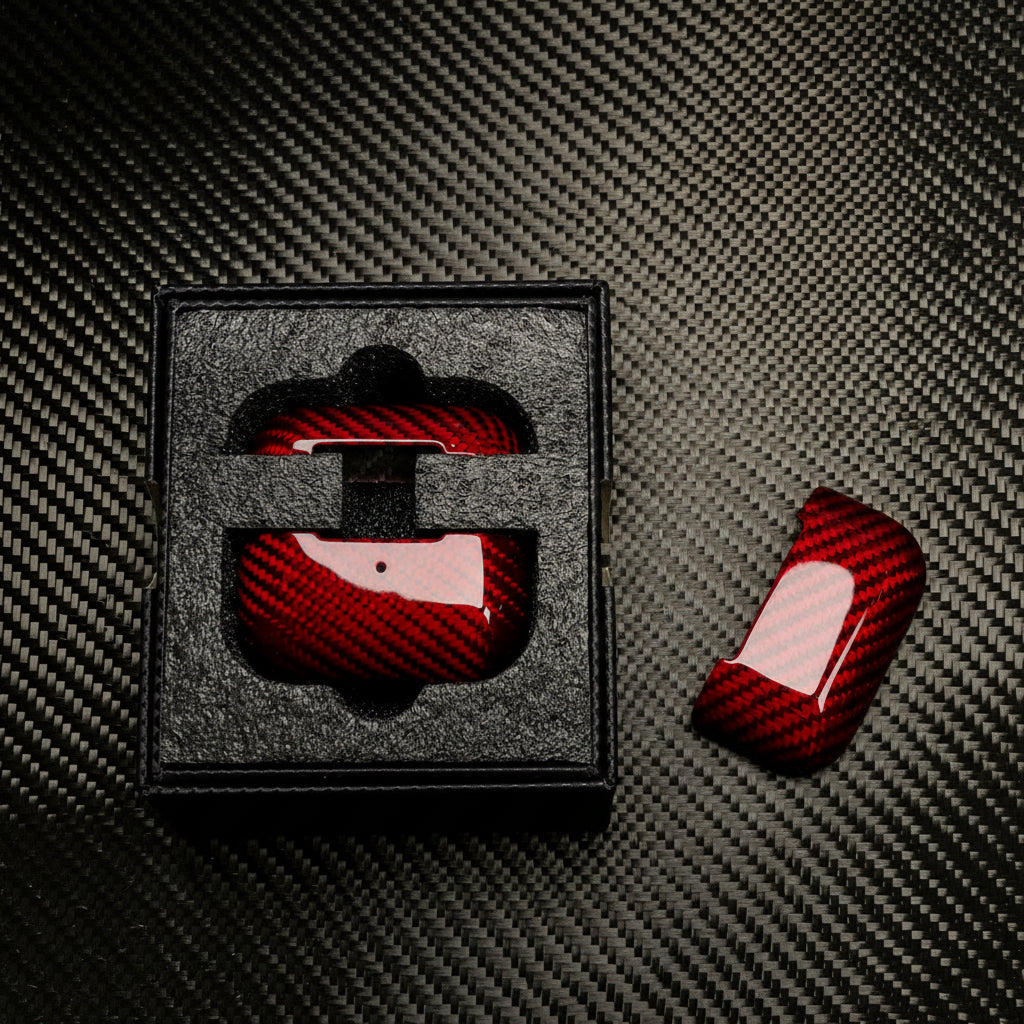 CARBONX Woven Red Carbon AirPods Case